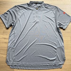 McDonalds Employee Shirt Men 2XL Apparel Collection 1/4 Zip Gray Cuffed Sleeve